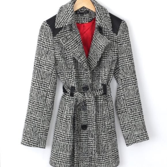 INC International Concepts Jackets & Blazers - Button Up Wool Blend Trench Coat Small